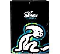 SAFTA CARPETA FOLIO 3 SOLAPAS EL NIÑO "GREEN BALI" - Carpeta Anillas Licencia Oficial - Diseño Exclusivo - Ideal para Uso Diario - Material Duradero - Compatible con Hojas A4