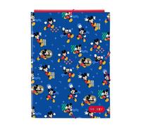 SAFTA | Carpeta Folio 3 Solapas Mickey Mouse Today Disney, Tapas Duras Forradas, Cierre con Gomas Elásticas, Organizador Escolar con 3 Solapas Interiores, Vuelta al Cole Infantil