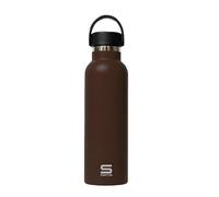 Safta CHOCOLATE - Botella Termo, Botella de Agua, Acero Inoxidable, Doble Aislamiento, Exteríor de Goma, 12h de Bebida Caliente y 24h de Bebida Fría, 7.3x25 cm, 600 ml