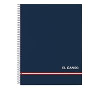 Safta Cuaderno EL GANSO CLASSIC 120 hojas Tapas duras 21,5x31 cm Azul marino