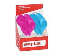 Safta expositor con 20 tijeras de 13cm - asas ergonomicas - punta redo