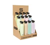 Safta Expositor de Botellas de Metal 600ml Colores Pastel