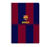 Safta Cuaderno espiral F.C. Barcelona 1ª Equip. 25/26 – Folio 80 hojas Tapa dura cuadros 4 mm