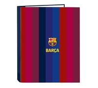 Safta Carpeta 4 anillas F.C. Barcelona 1ª Equipación 26/27 con folios para niños 26,5x33 cm