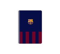 Safta F.C. BARCELONA - Cuaderno, Libreta Folio 80 hojas Tapas Duras 1Diseño, Ideal para Niños de Diferentes Edades, Cómodo y Versátil, Calidad y Resistencia, 21.5x1x31 cm, Color Azul marino/granate
