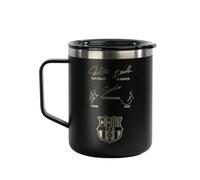 Safta Taza termo F.C. Barcelona Azul marino de acero inoxidable 400 ml, doble aislamiento