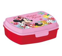 Safta | Fiambrera Rectangular Disney Minnie Mouse, Sandwichera Infantil Reutilizable Sin BPA, Plástico Resistente, Cierre con Clips, 17x14x6 cm, Multicolor, Medidas 17x13,3x5,6 cm