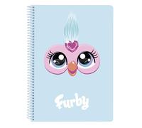 Safta Cuaderno espiral FURBY 4º 80 hojas, tapa dura, cuadriculado 4 mm