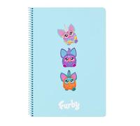 Safta Cuaderno espiral FURBY Folio 80 hojas Tapa dura Cuadros 4 mm 21,5x31 cm