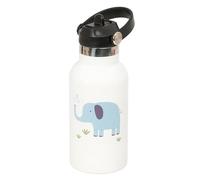 Safta INFANTIL ELEFANTE - Botella Termo, Botella de Agua, Acero Inoxidable, Doble Aislamiento, 12h de Bebida Caliente y 24h de Bebida Fría, 350 ml, 7.3x19.5 cm