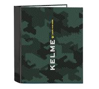Safta KELME CAMO - Carpeta Folio 4 Anillas, Ideal para Niños de Diferentes Edades, Cómoda y Versátil, Calidad y Resistencia, 27x6x33 cm