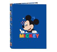 Safta MICKEY MOUSE TODAY - Carpeta con Folios 4 Anillas, Ideal para Niños de Diferentes Edades, Cómoda y Versátil, Calidad y Resistencia, 26.5x33 cm