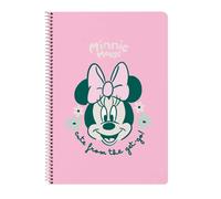 Safta Cuaderno MINNIE MOUSE MINTY 80 hojas, tapas duras, 21.5x31 cm