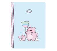 Safta Cuaderno PEMBE THE PINK CAT 80 hojas, tapas duras, 15,5 x 22 cm