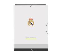 Safta Carpeta folio Real Madrid Equipación 25/26 – 3 solapas, cómoda y versátil – 26x36,5 cm