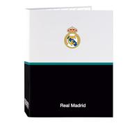 Safta Carpeta 4 Anillas Real Madrid Equipación 26/27 – Con Folios 26.5x33 cm