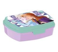 SAFTA | Sandwichera Fiambrera Rectangular Disney Frozen, 17x14x6 cm, Plástico Reutilizable Sin BPA, Cierre con 2 Pestañas, Multicolor, Licencia Oficial, Vuelta al Cole Infantil, Medidas 17x13,3x5,6 cm