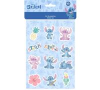 SAFTA | Set de Pegatinas Disney Stitch Stationery, Blíster con 12 Pegatinas y 12 Diseños Diferentes, Accesorio Escolar para Vuelta al Cole, Medidas 10,5x14,8 cm