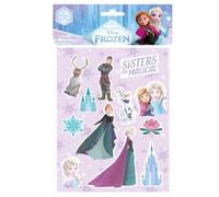 SAFTA | Set de Pegatinas Frozen Disney, Blíster con 12 Pegatinas y 12 Diseños Diferentes, Adhesivos Infantiles para Cuadernos y Material Escolar, Vuelta al Cole, Licencia Oficial, Medidas 10,5x14,8 cm