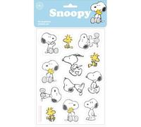 SAFTA | Set de Pegatinas Snoopy, Blíster con 12 Pegatinas y 12 Diseños Diferentes, Adhesivos Decorativos para Cuadernos y Material Escolar, Vuelta al Cole, Licencia Oficial, Medidas 10,5x14,8 cm