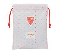 Safta SEVILLA FC PREESCOLAR - Saquito Merienda Lunch Bag, Portatodo, Calidad y Máxima Resistencia, Porta Comida, Recreo, 20x25 cm