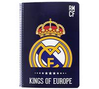Safta SF-511724-066 - Libreta folio 80 hojas tapas duras, diseño Real Madrid