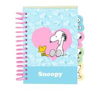 Safta Bloc de notas A6 10,5x14,8 cm Snoopy – 80 hojas, cuadriculado 4x4