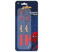 Safta SPIDERMAN - Display de 2 Bolígrafos Borrables, Regalo, Metálico, Plumier, Niño, 9x20 cm