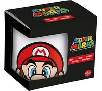 Safta | Taza Grande Super Mario, Cerámica con Asa, Capacidad 350 ml (Mug 325 ml), Diseño Mario Bros, Presentación en Caja de Cartón, Medidas 11,7x8,7x10 cm