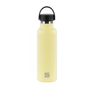 Safta VAINILLA - Botella Termo, Botella de Agua, Acero Inoxidable, Doble Aislamiento, Exteríor de Goma, 12h de Bebida Caliente y 24h de Bebida Fría, 7.3x25 cm, 600 ml