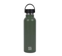 Safta VERDE CAMO - Botella Termo, Botella de Agua, Acero Inoxidable, Doble Aislamiento, Exteríor de Goma, 12h de Bebida Caliente y 24h de Bebida Fría, 7.3x25 cm, 600 ml