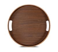 Sagaform Bandeja redonda Hanna Ø35 cm Marrón oscuro