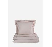 Sagaform Juego de funda nórdica Carl 150x210 cm Beige-burdeos