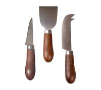 Sagaform Set de cuchillos para queso Astrid 3 piezas marrón-plata