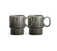 Sagaform Tazas de café Coffee & More. 2-pack Gris