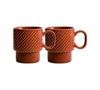 Sagaform Tazas de café Coffee & More. 2-pack Terracota