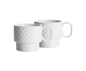 Sagaform Tazas de té Coffee & More. 2-pack Blanco