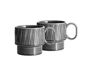 Sagaform Tazas de té Coffee & More. 2-pack Gris