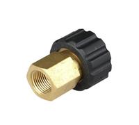 SagaSave 1 adaptador de lavadora a presión de 3/8 pulgadas hembra a M22 hembra, enchufe rápido, rosca interna de latón, piezas de conexión de manguera de liberación rápida, núcleo de enchufe de 15 mm