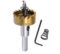 SagaSave 32.5 mm abridor de agujeros de alta velocidad brocas cortador de agujeros de metal, sierra de agujero de larga vida con llave Allen para metal madera acero inoxidable aluminio 1 unids