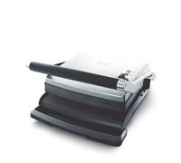 Sage Adjusta Grill y Press, Grill de Interior, Acero Inoxidable | Parrilla de contacto y prensa sándwich de 2200 W de altura ajustable, placas acanaladas y bandeja de goteo extraíble
