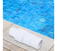 SageFurned 4558 - Adaptador de manguera de vacío para piscinas Intex, conecta el limpiador automático a mangueras de 1-1/4 pulgadas o 1-1/2 pulgadas, pieza de piscina de plástico blanco