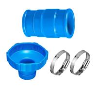 SageFurned Kit adaptador de manguera de vacío para Intex 11238, conector de 1.25 x 1.5 pulgadas con 2 abrazaderas, compatible con cestas de skimmer de piscina sobre el suelo y accesorios de retorno