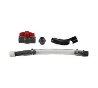 SageFurned Manguera de combustible transparente con válvula para Scribner Jeg LC2 14 pulgadas 3 4 pulgadas rosca estanca para tractor de carreras