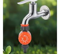 SageFurned Temporizador de riego mecánico, controlador de riego de jardín sin batería con conector giratorio de 360°, adaptador de grifo de manguera a prueba de fugas de 1/2 3/4 1 pulgada, color
