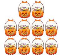 Sagni De Halloween Genéricos Para Delicias | 10 Piezas Bolsas De Snack Festive | Bolsillos Transparentes Para La Escuela Para En Casa | Niño Chica Clase