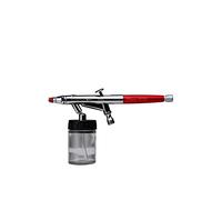 Sagola 17410902 XTECH 500 - Aerógrafo Profesional de Doble Efecto, Cromado/ Rojo