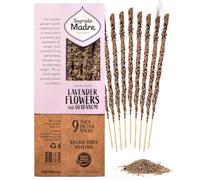 Sagrada Madre, Incienso Artesanal, Incienso De Flores De Lavanda Y Olíbano, Ideal para Meditación y Mindfulness, 9 Varillas