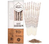 Sagrada Madre, Incienso Artesanal, Incienso De Olíbano Blanco, Ideal para Meditación y Mindfulness, 9 Varillas