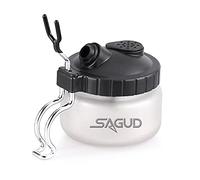 SAGUD Bote de Limpieza para aerógrafo Bote de Limpieza para aerógrafo Estación de Limpieza para aerógrafo Soporte para aerógrafo
